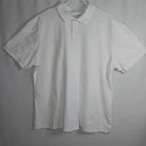 Joe Fresh White Short Sleeve Polo T-Shirt.